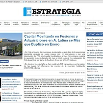 Capital Movilizado en Fusiones y Adquisiciones en A. Latina se Ms que Duplic en Enero